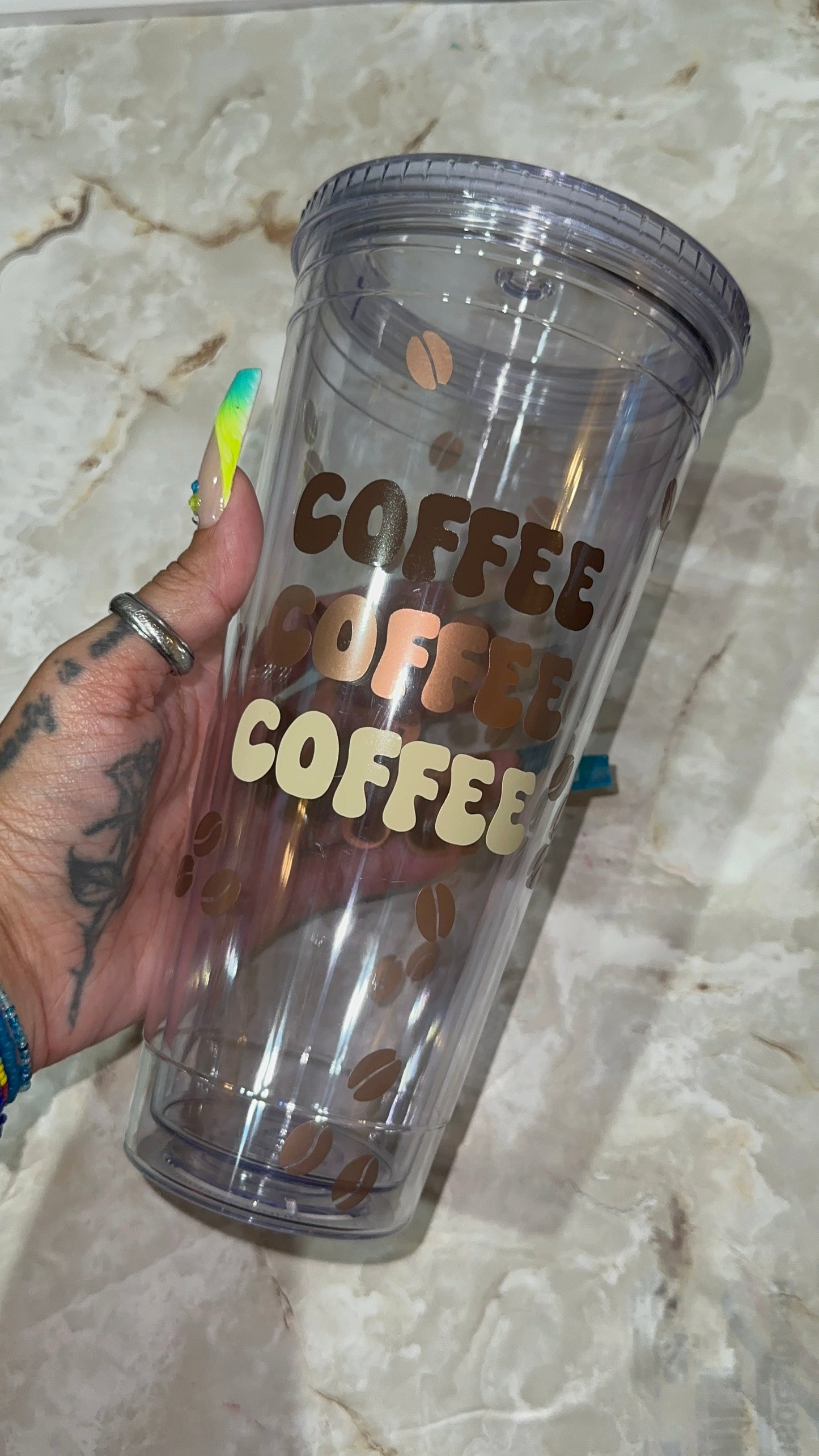 32oz of IDGAF Tumbler - Oops cup (minor scratch)