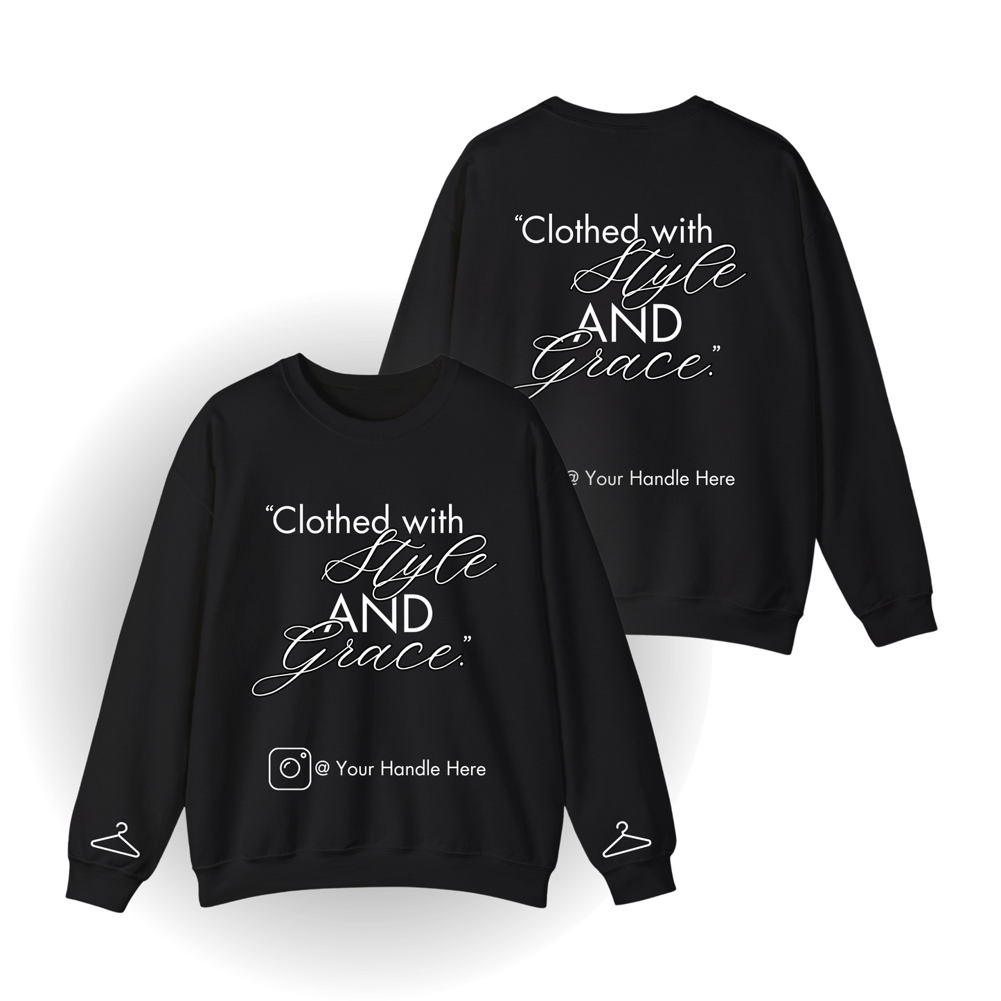 Custom Crewneck Sweatshirt - Front AND Back