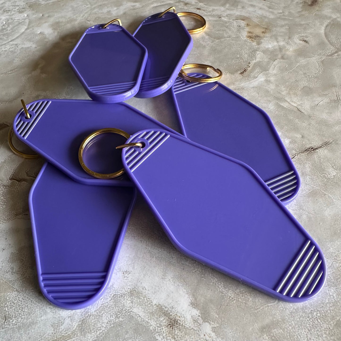 Purple Motel Keychain