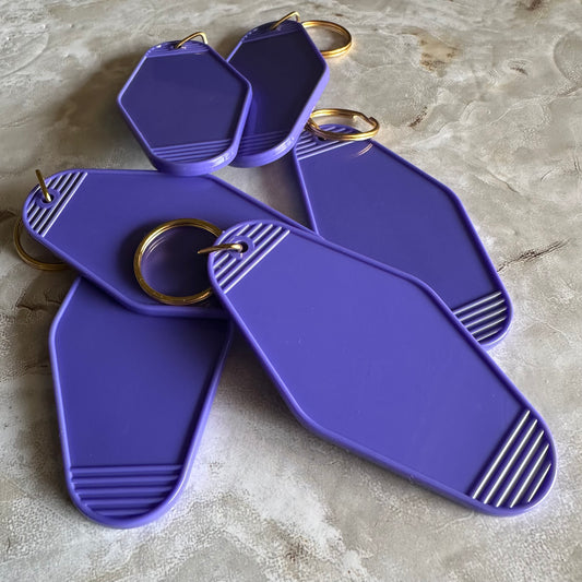 Purple Motel Keychain