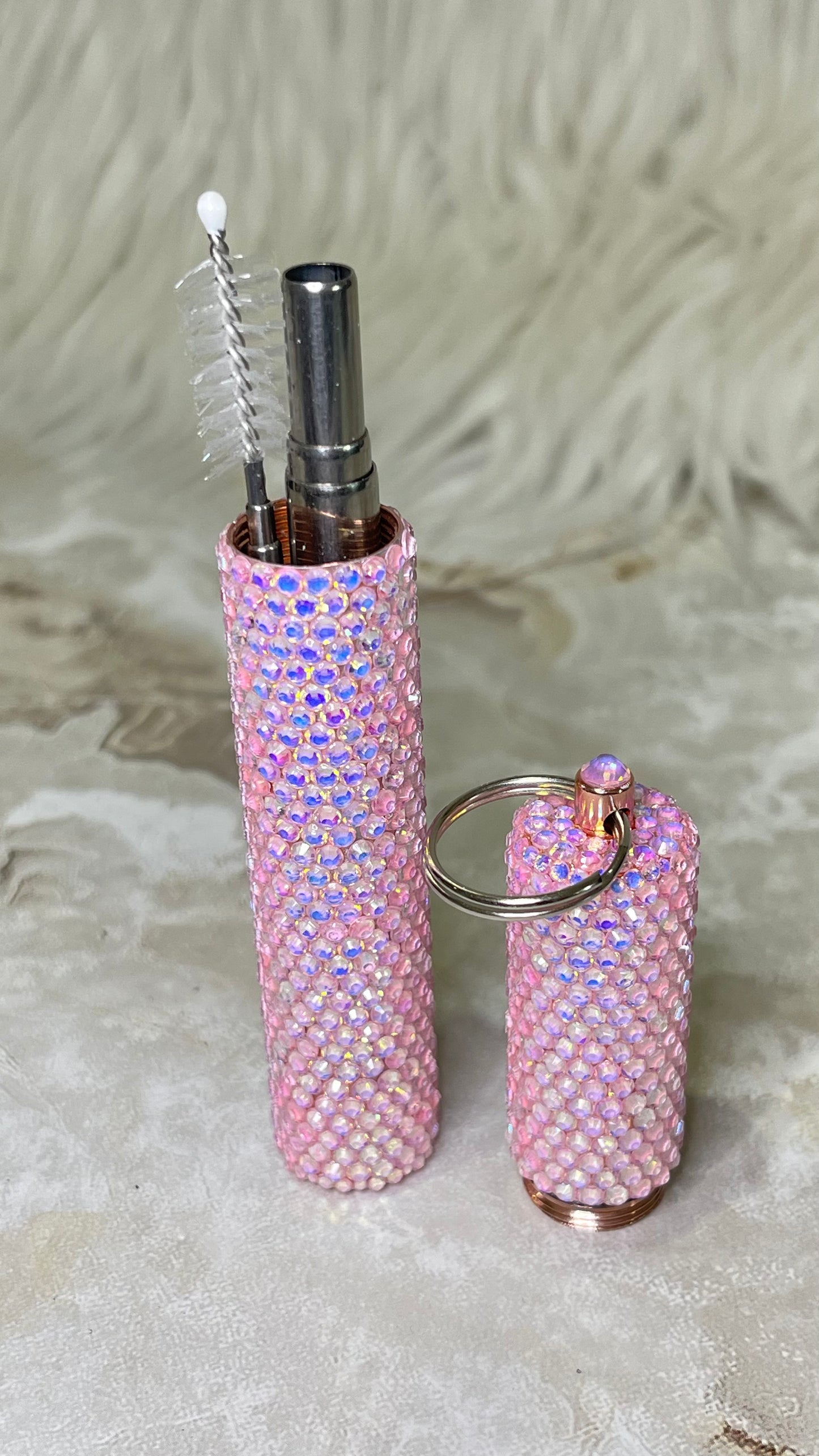 Baby Pink Collapsable Straw